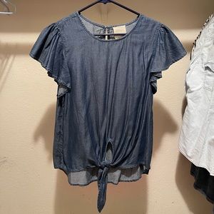 Denim top